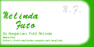 melinda futo business card